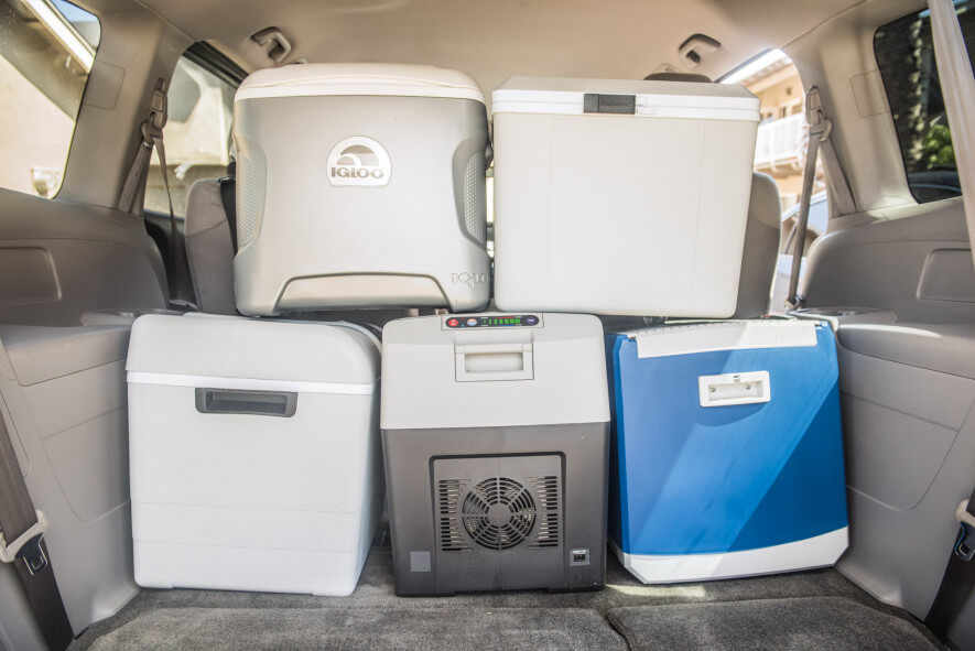 Five coolers