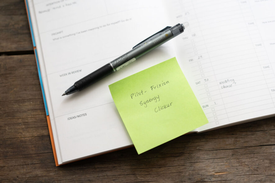 Pilot Frixion clicker erasable 0.5mm pen