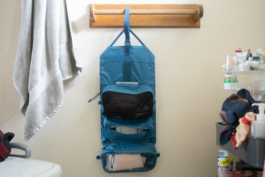 REI shower roll toiletry bag